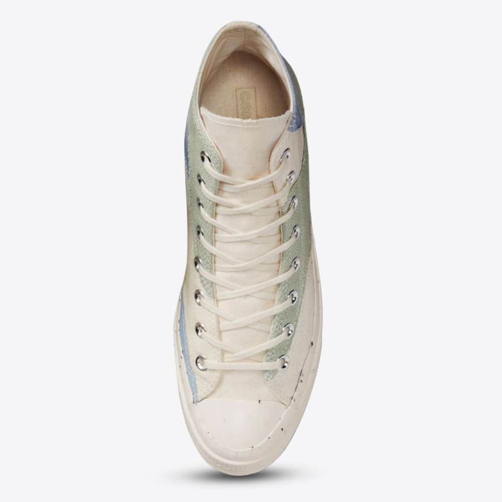 Converse Chuck 70 High Craft Mix Sneakers - Natural Summit Sage High Top Shoes - Picture 7 of 7